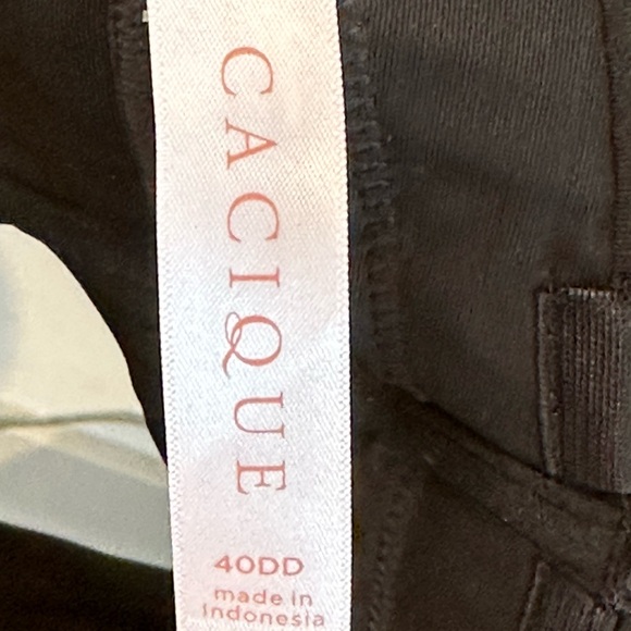 Cacique Black Strapless Push Up Bra, size 40DD - Picture 2 of 8